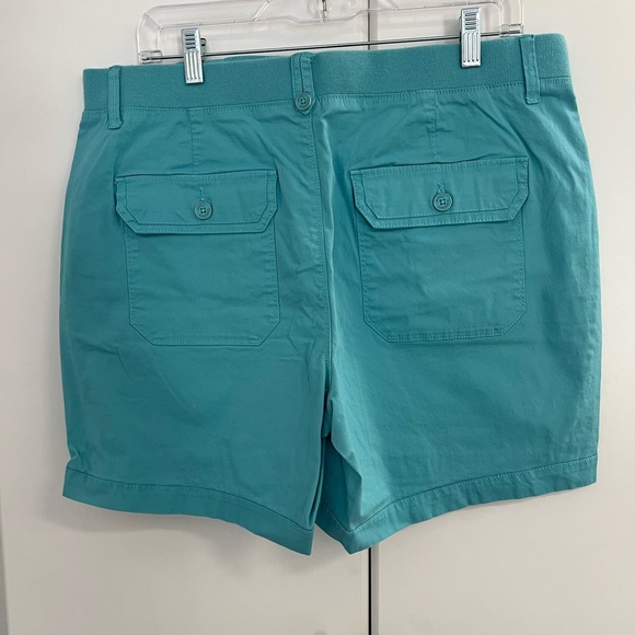 Gloria Vanderbilt Teal Women's Shorts Sz 14 - Picture 3 of 6